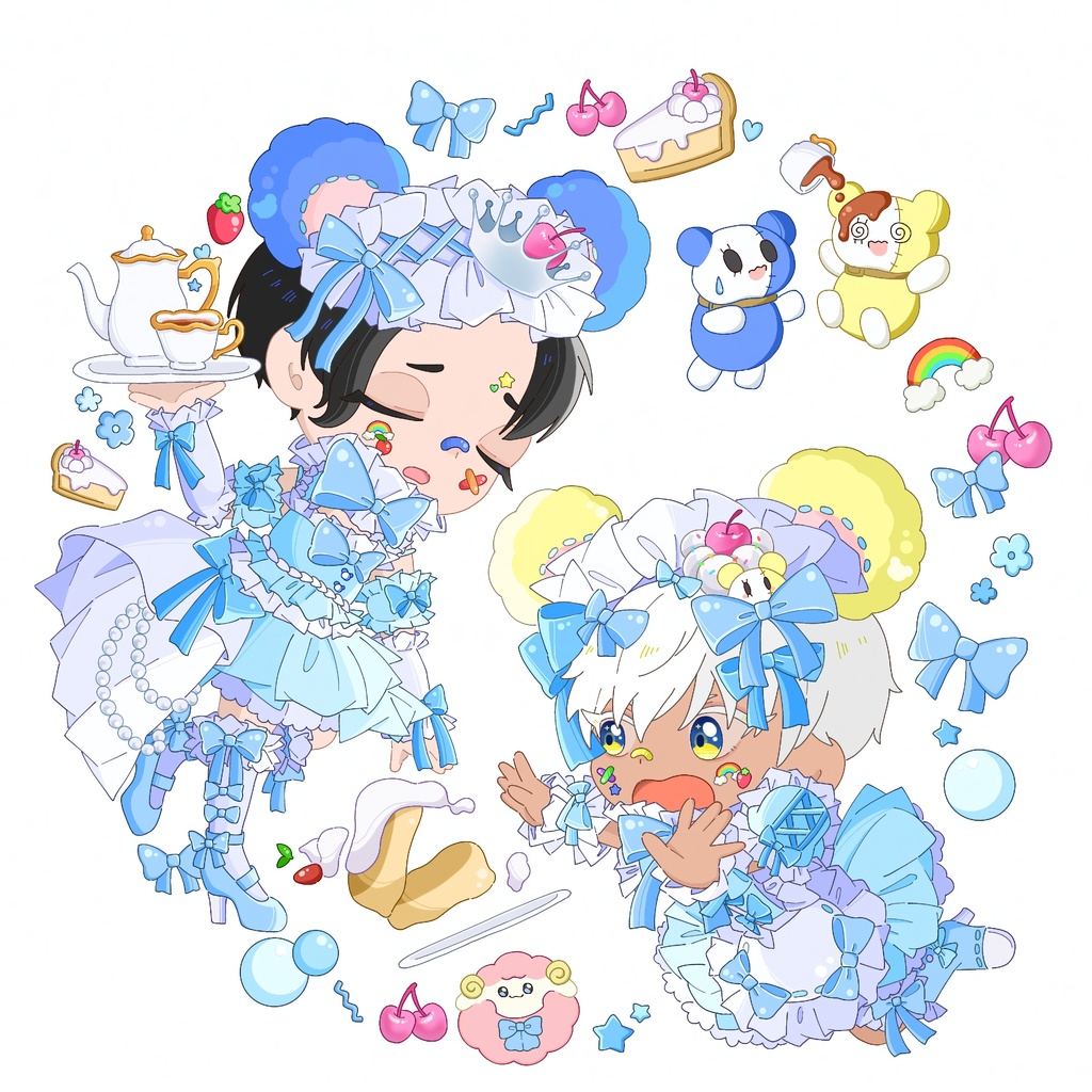 Obey Me!  アクリルキーホルダー(ルシファー、マモン)