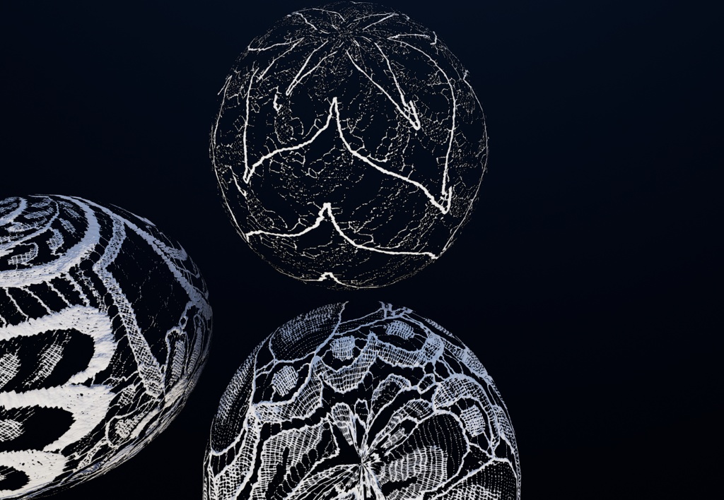 【5種類セット】4K レーステクスチャ【セットB】 【5-Piece Set】4K Lace Fabric Textures