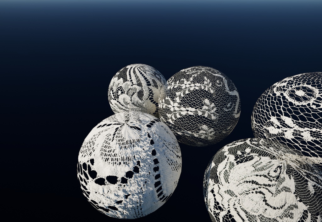 【5種類レースセット】4K レース テクスチャ【セットC】 【5-Piece Set】4K Lace Fabric Textures