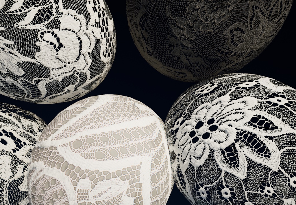 【5種類セット】4K レース テクスチャ【セットD】 【5-Piece Set】4K Lace Fabric Textures