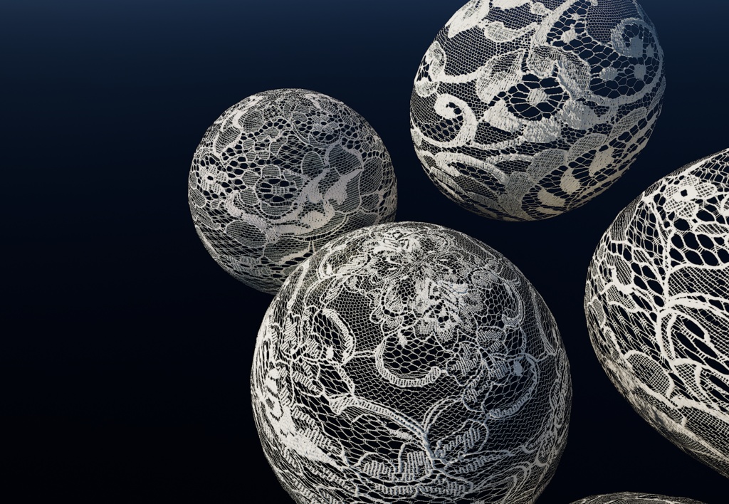 【5個セット】4K レーステクスチャ【セットE】【5-Piece Set】4K Lace Fabric Textures