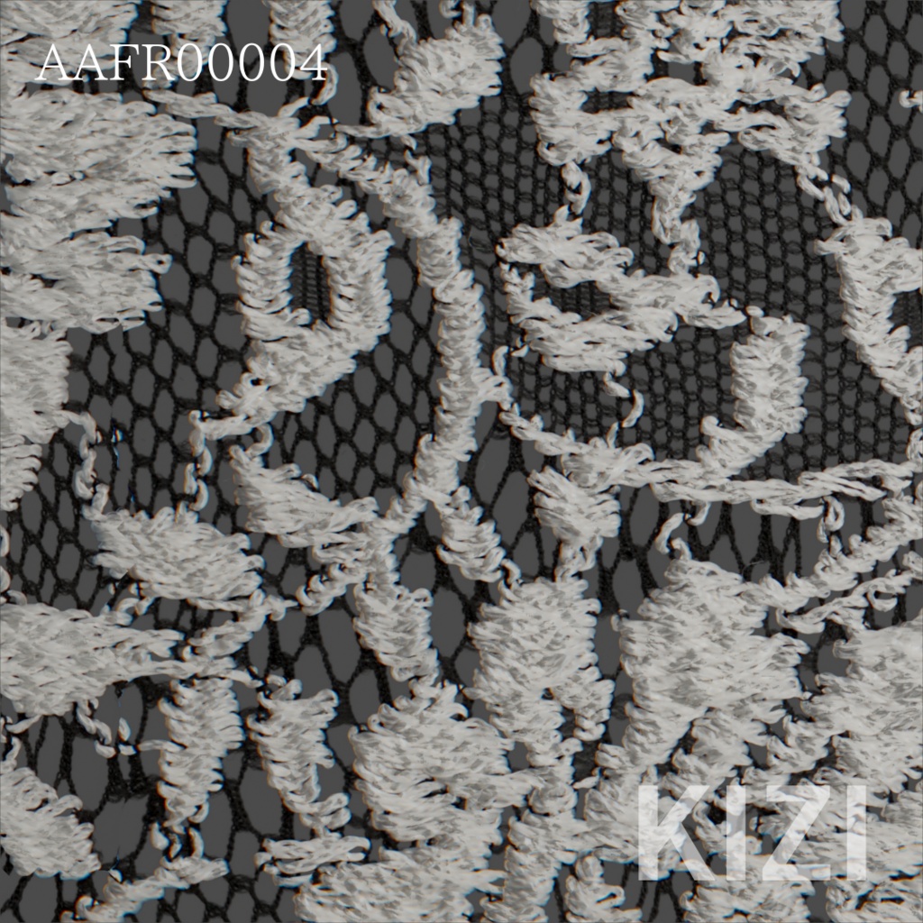 【5個セット】4KPBRテクスチャ【セットL】  【5-Piece Set】4K Lace Fabric PBR Textures