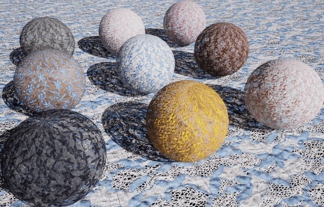 4Kレーステクスチャ9カラーセット AAFR-00003 4K LacePBRTexture9Colors available