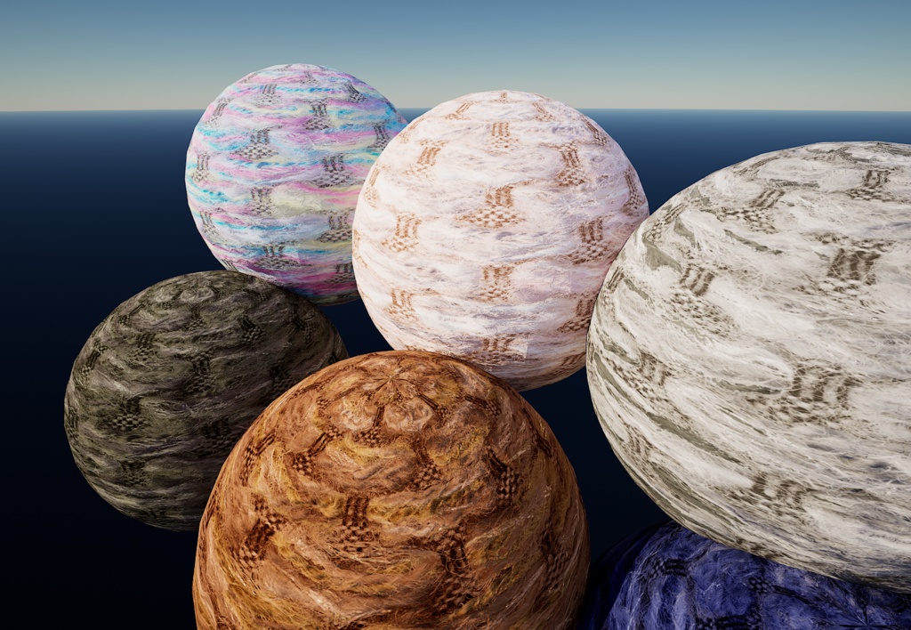 4Kレーステクスチャ6カラーセット AAAV-00185 4K LacePBRTexture6Colors available