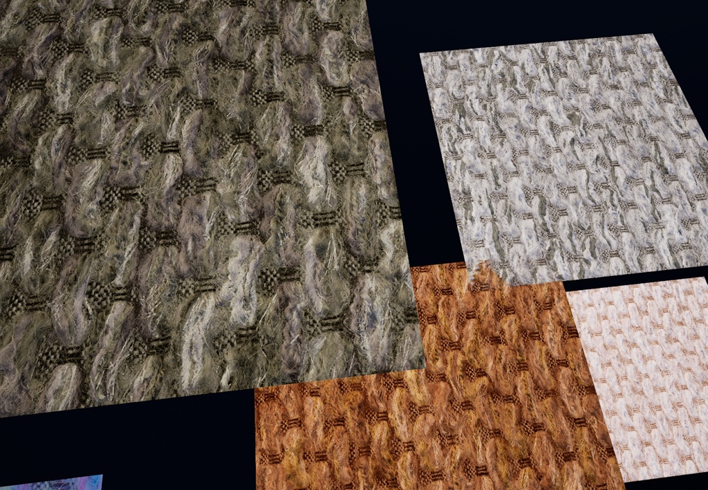 4Kレーステクスチャ6カラーセット AAAV-00185 4K LacePBRTexture6Colors available