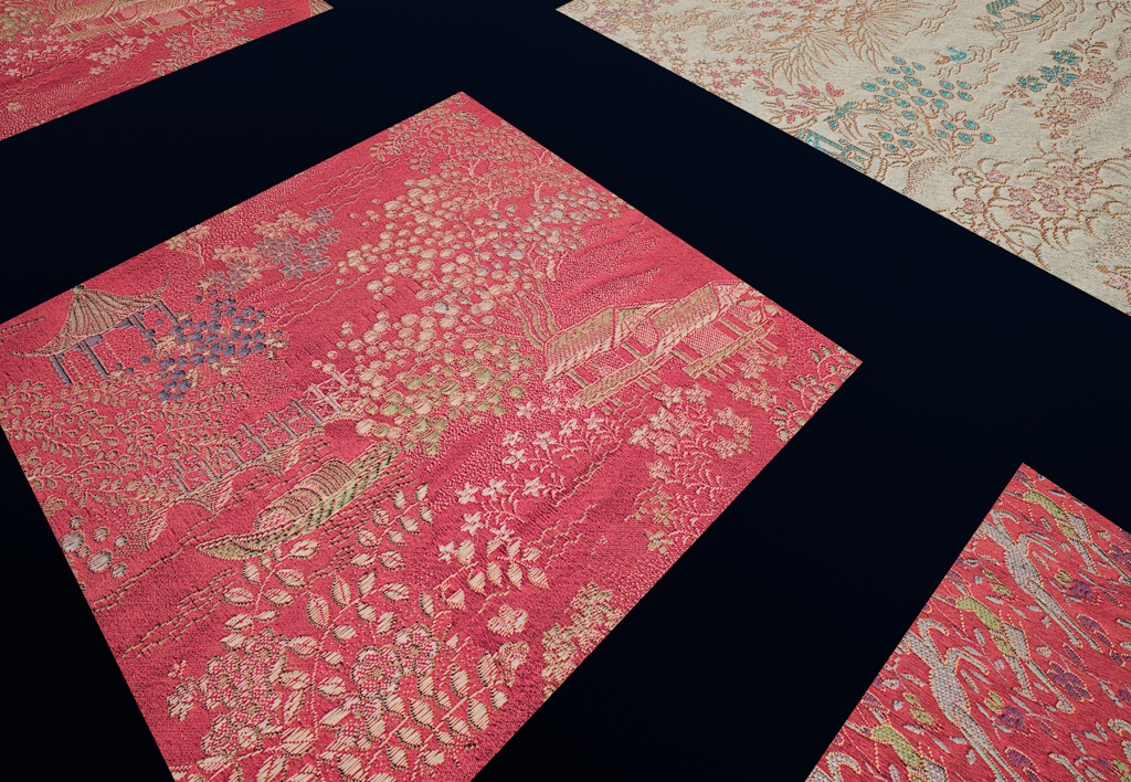 高解像度 チャイナテクスチャ5種類セット23color (AAAN00001~5) 4K Chine 5 pieces 23colorPBRTexture