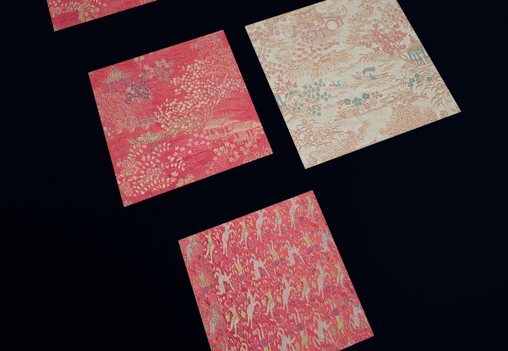 高解像度 チャイナテクスチャ5種類セット23color (AAAN00001~5) 4K Chine 5 pieces 23colorPBRTexture