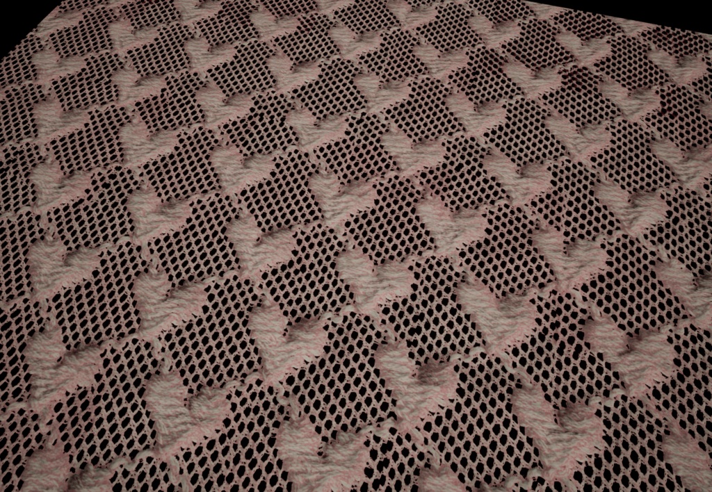高解像度 ハート柄レースPBRテクスチャ8color付き(AFFR00007)High Solution 8colorPBRTexture