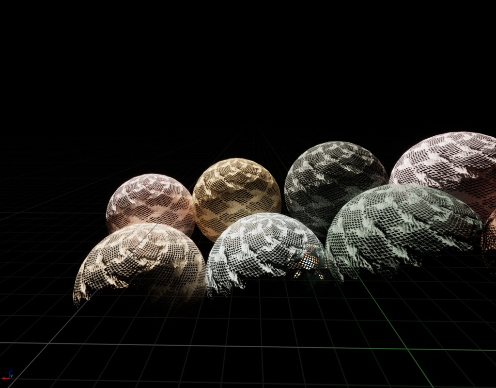 高解像度 ハート柄レースPBRテクスチャ8color付き(AFFR00007)High Solution 8colorPBRTexture