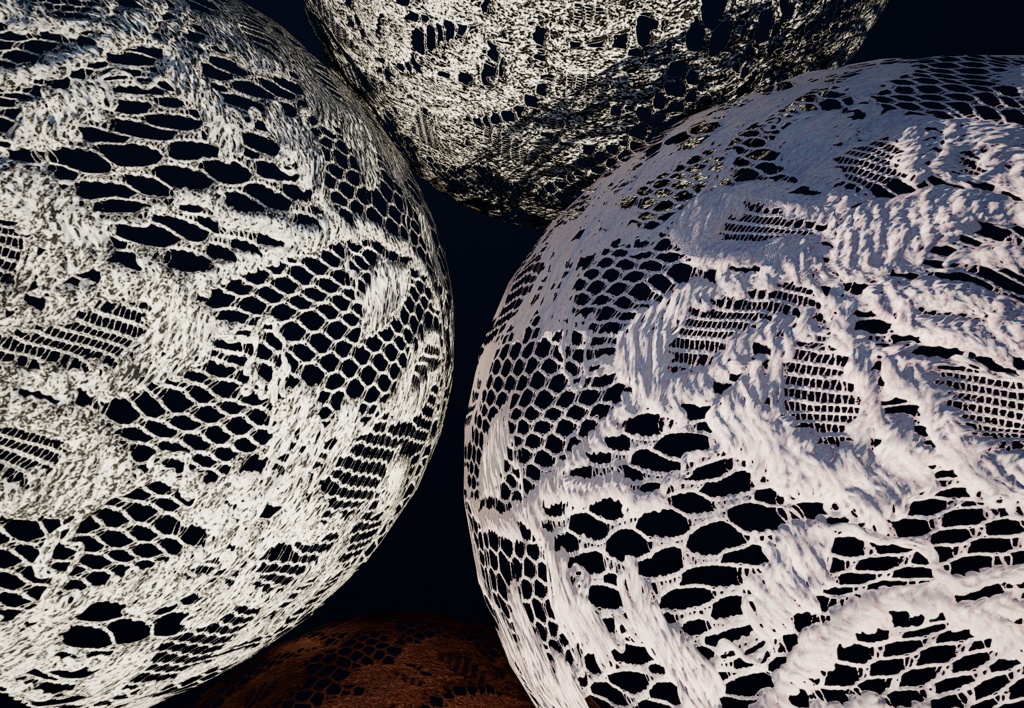 高解像度 エレガンスレースPBRテクスチャ10color付き(AFFR00006)High Solution 10colorPBRTexture