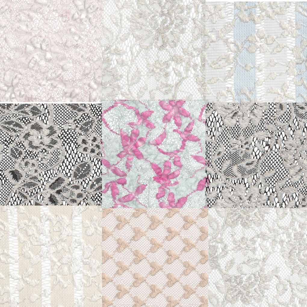 SeamlessLace 9個セットテクスチャ（高解像度）AFFR1～4・５～10