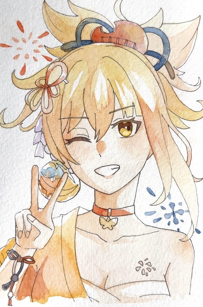 手描きイラスト 宵宮