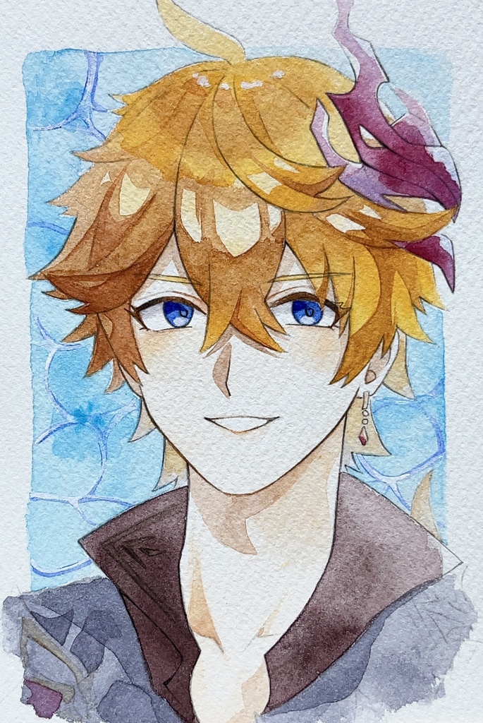 手描きイラスト タルタリヤ