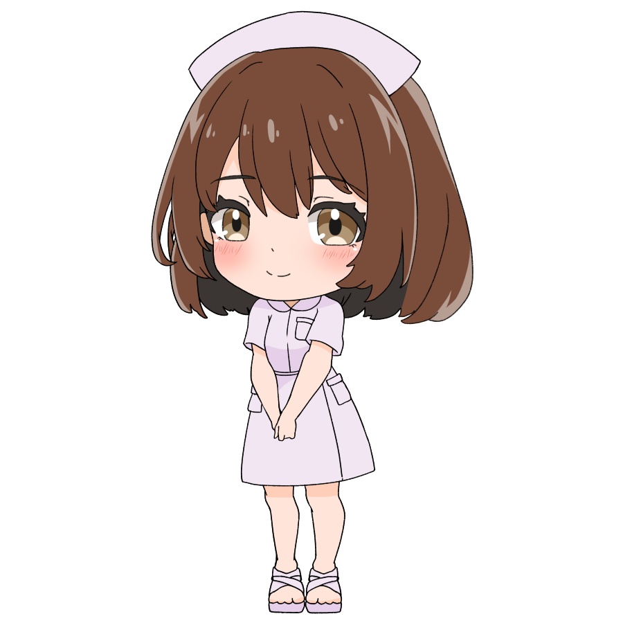 【無料あり】デフォルメ立ち絵素材 ナース