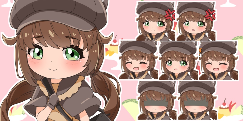 【無料あり】デフォルメ立ち絵素材 商人