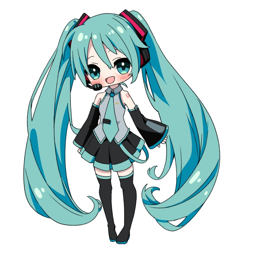 Mii　　手描きイラスト　オーダー Mii 手描きイラスト オーダー ミクちゃん!🤍 #初音ミク#初音ミク