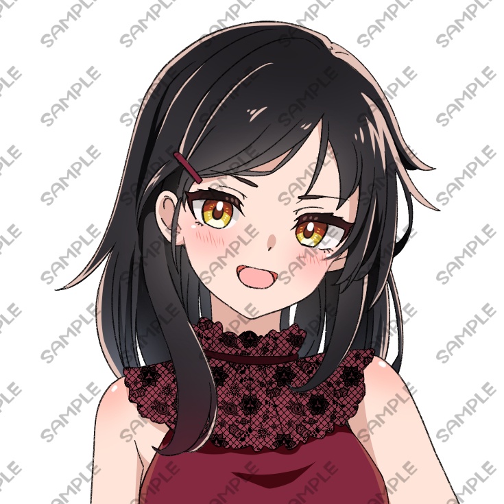 【IRIAM対応】黒髪赤ワンピの女の子【R18利用可】
