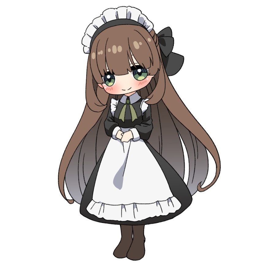 【無料あり】デフォルメ立ち絵素材 ロングメイド
