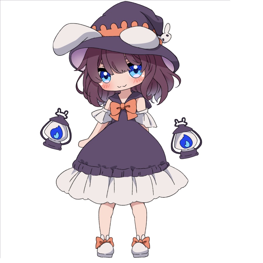 【無料あり】デフォルメ立ち絵素材 うさぎ魔女