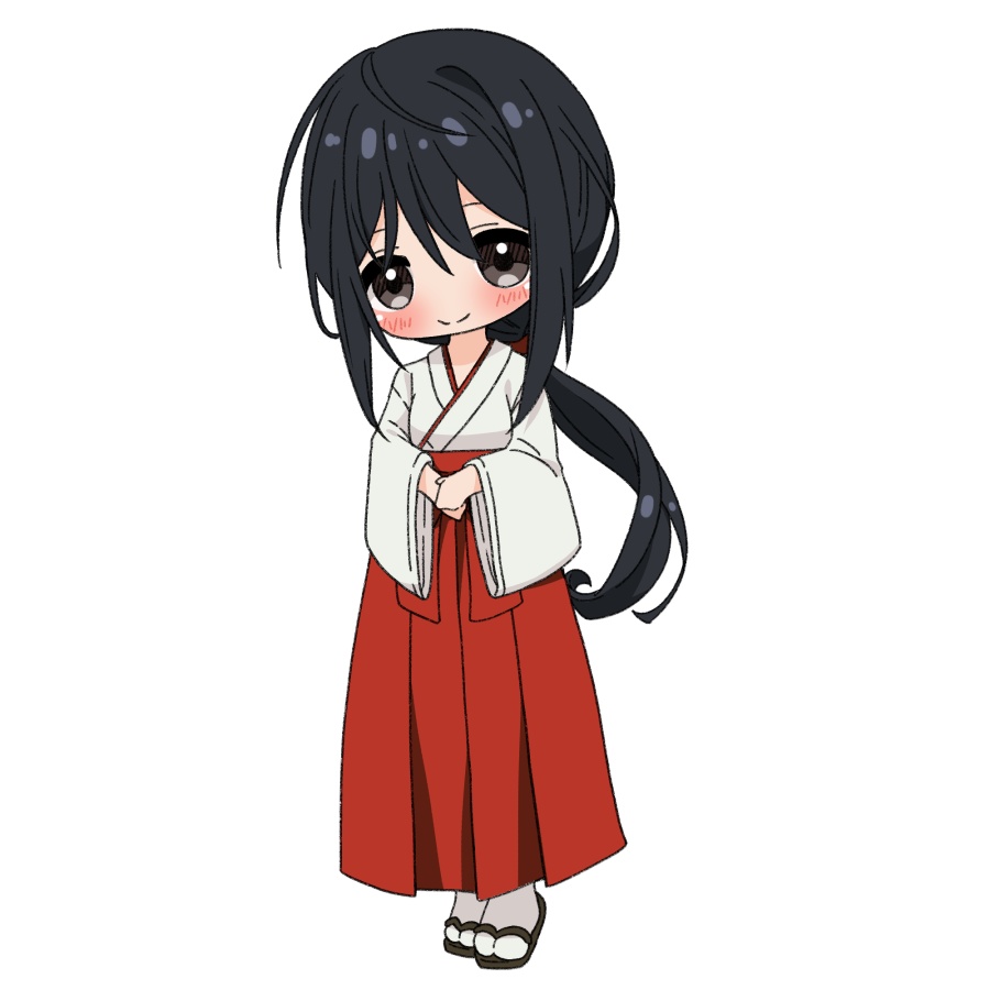 【無料あり】デフォルメ立ち絵素材 巫女