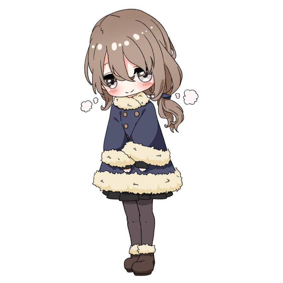 【無料あり】デフォルメ立ち絵素材 もこもこケープ