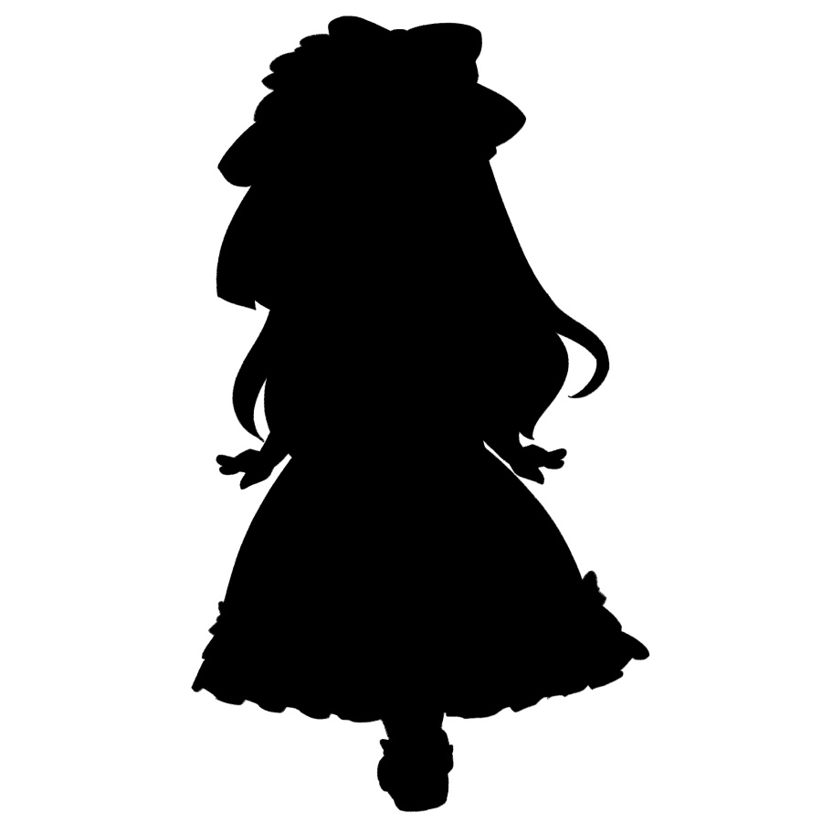 【無料あり】デフォルメ立ち絵素材 ロリータ 水色