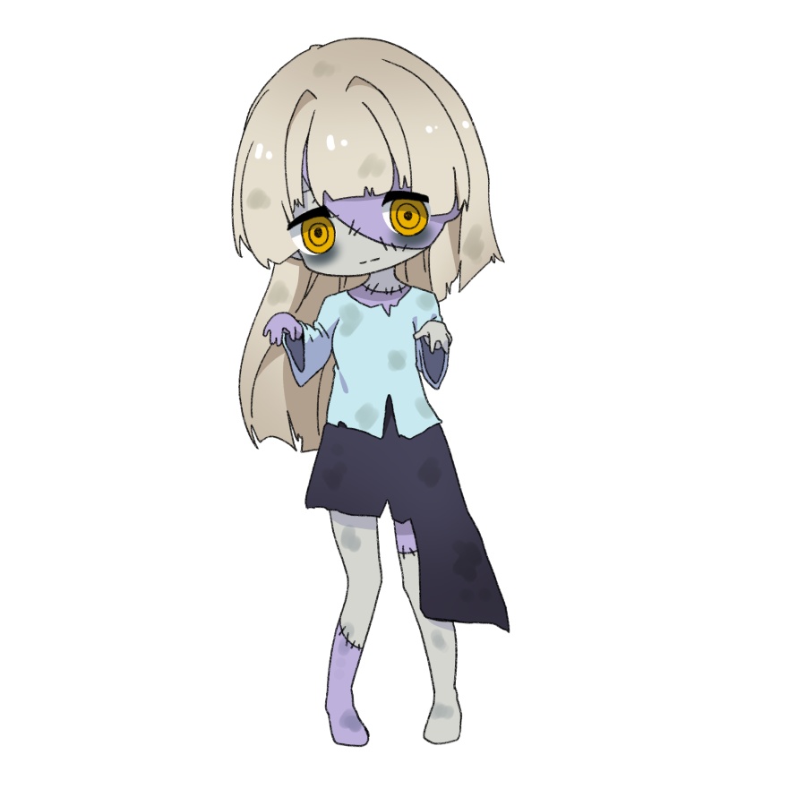 【無料あり】デフォルメ立ち絵素材 ゾンビ
