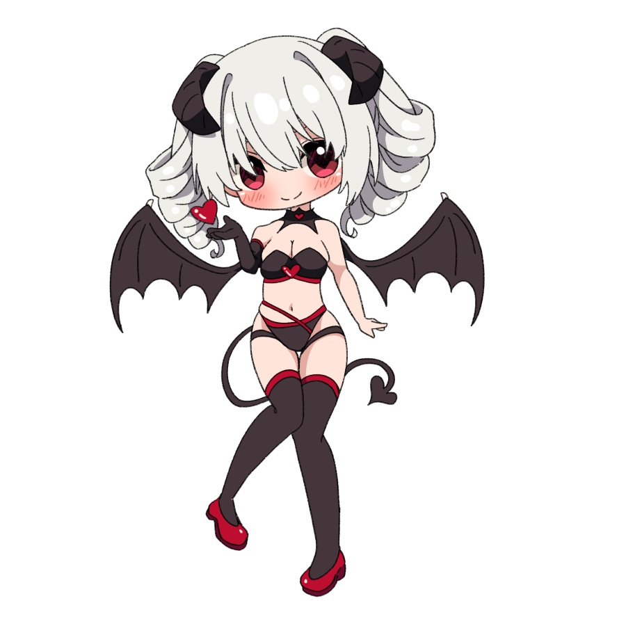 【無料あり】デフォルメ立ち絵素材 サキュバス