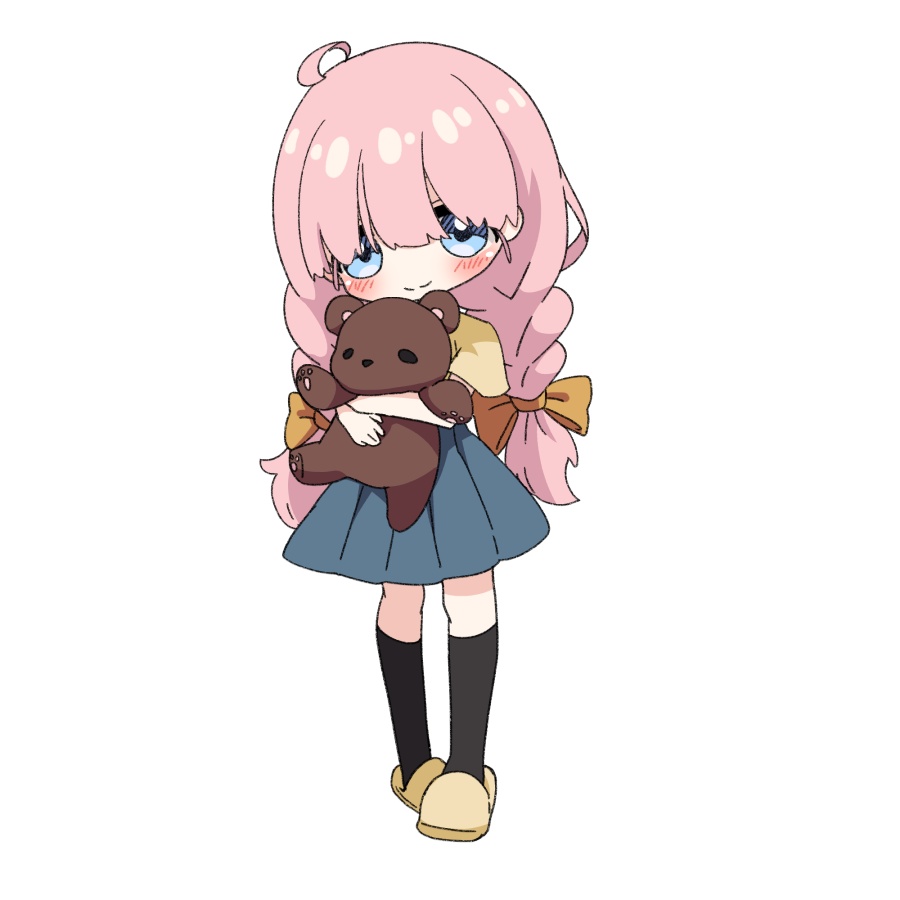 【無料あり】デフォルメ立ち絵素材 ぬいぐるみ抱っこ くま