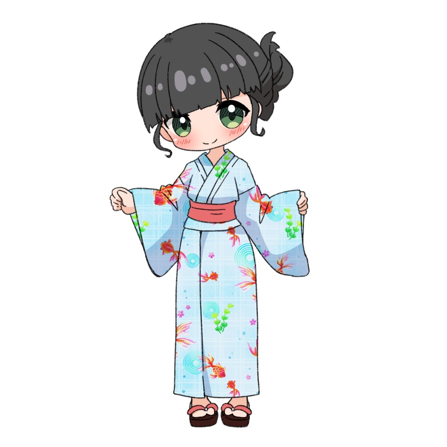 【無料あり】デフォルメ立ち絵素材 浴衣