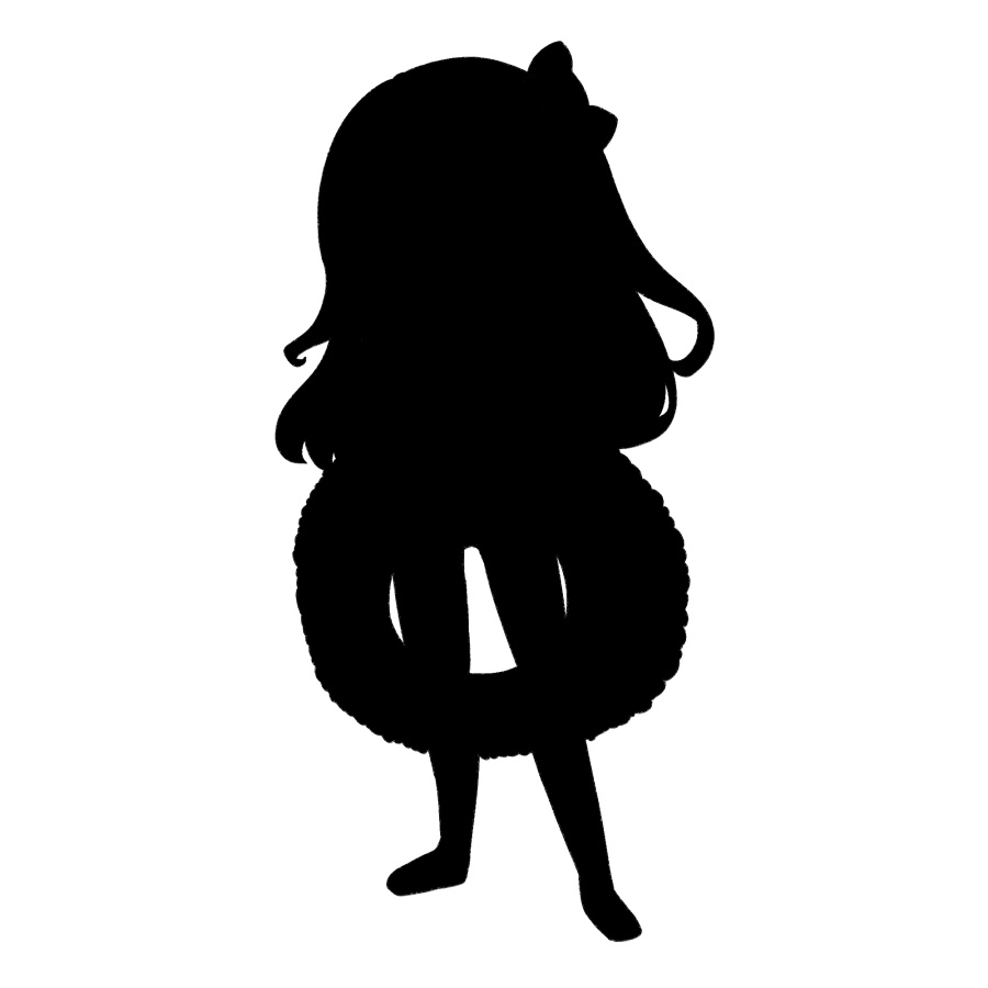 【無料あり】デフォルメ立ち絵素材 浮き輪