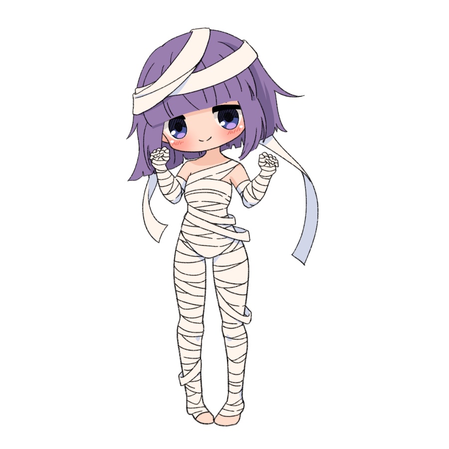 【無料あり】デフォルメ立ち絵素材 ミイラちゃん