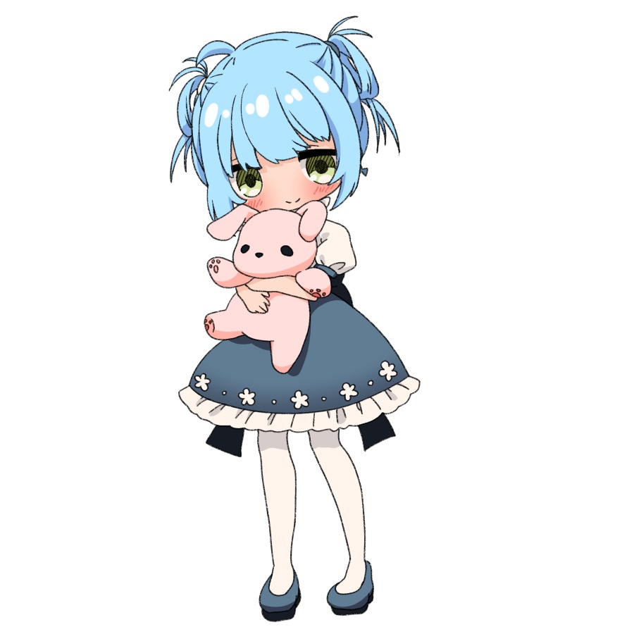 【無料あり】デフォルメ立ち絵素材 ぬいぐるみ抱っこ うさぎ