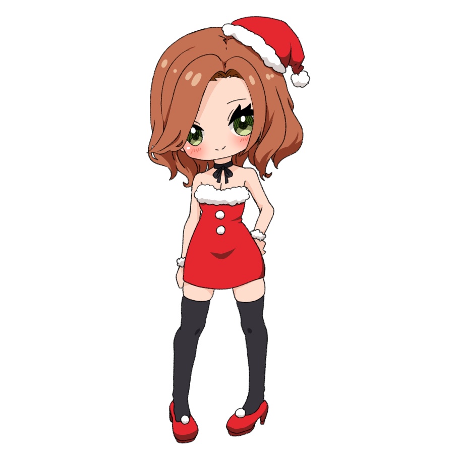 【無料あり】デフォルメ立ち絵素材 サンタさん