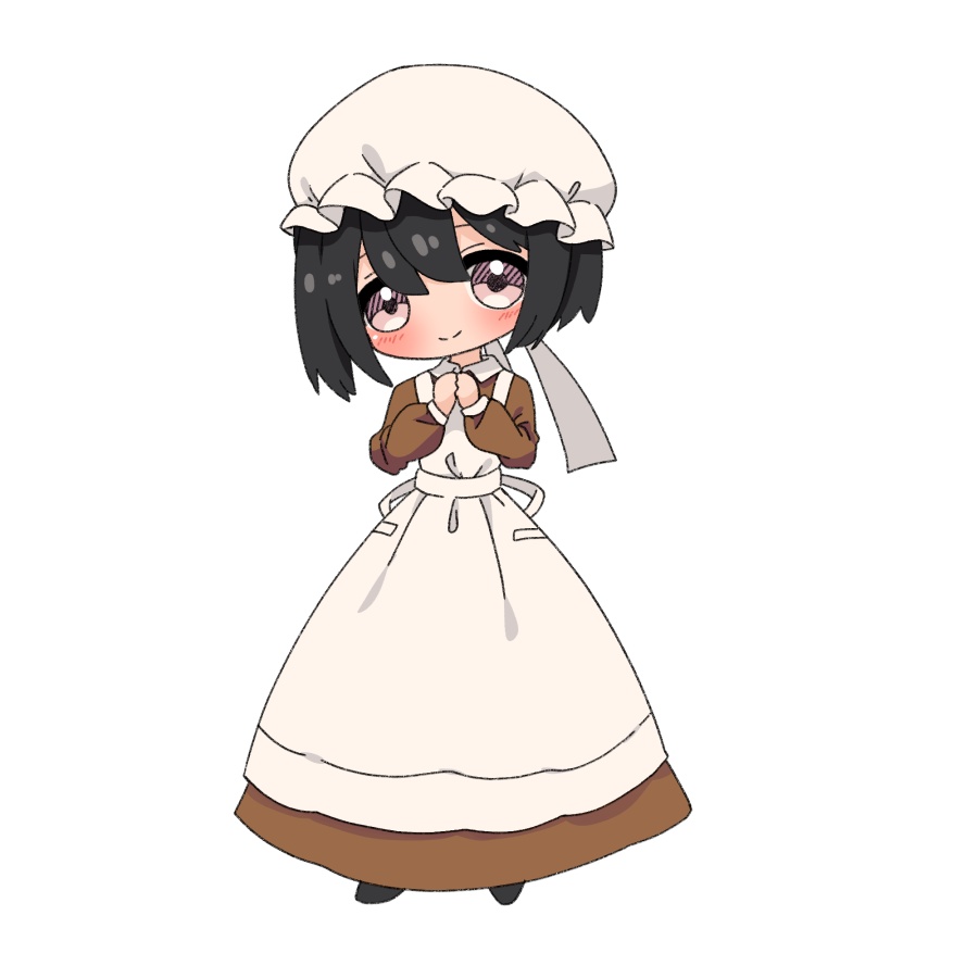 【無料あり】デフォルメ立ち絵素材 ヴィクトリアンメイド 午前