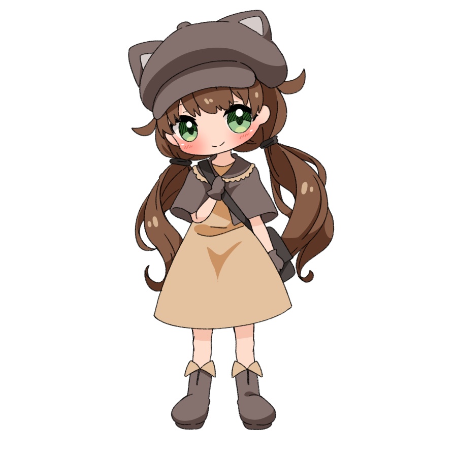 【無料あり】デフォルメ立ち絵素材 商人 猫