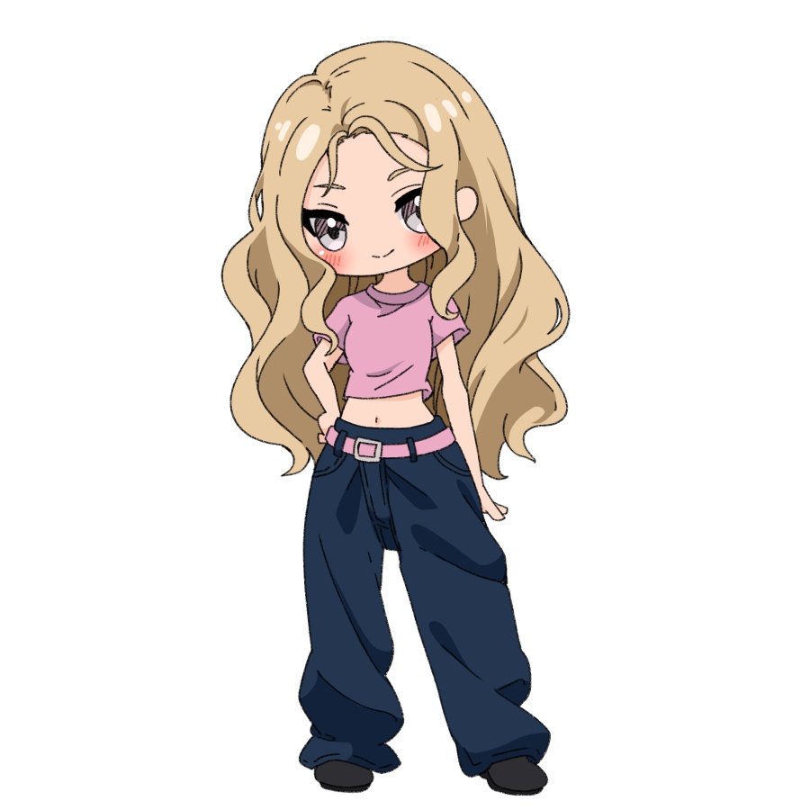 【無料あり】デフォルメ立ち絵素材 へそ出し