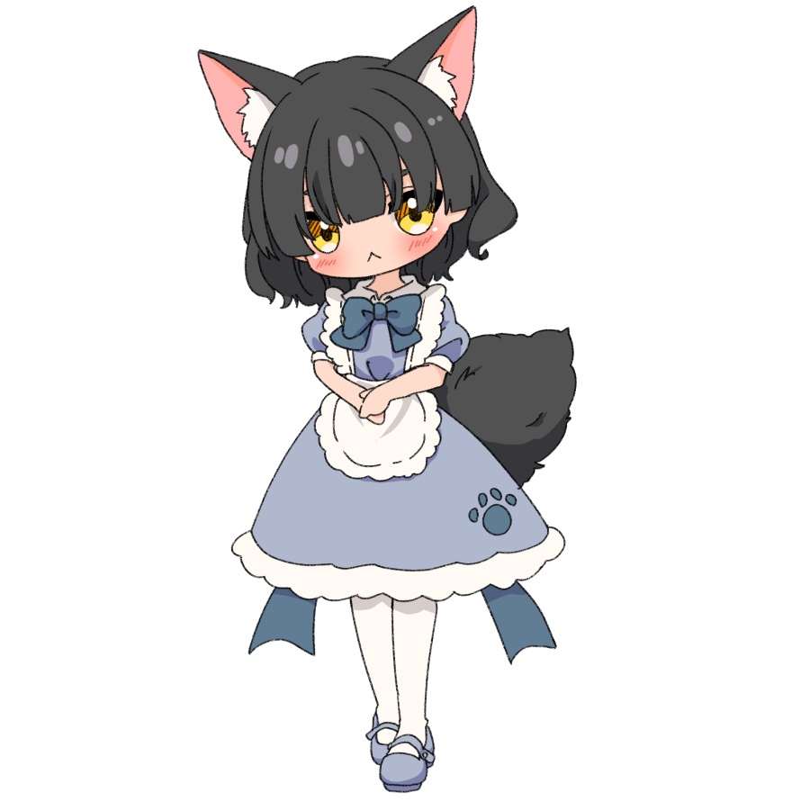 【無料あり】デフォルメ立ち絵素材 けもウエイトレス