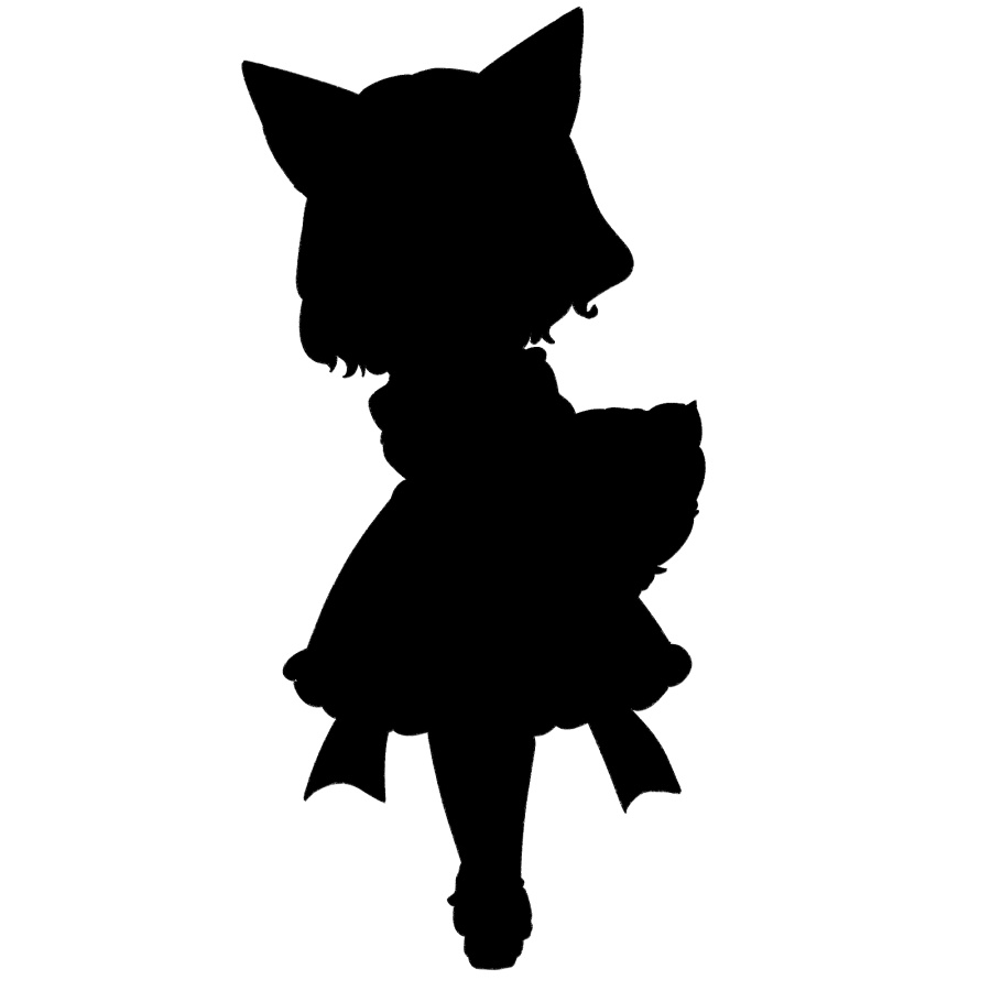 【無料あり】デフォルメ立ち絵素材 けもウエイトレス