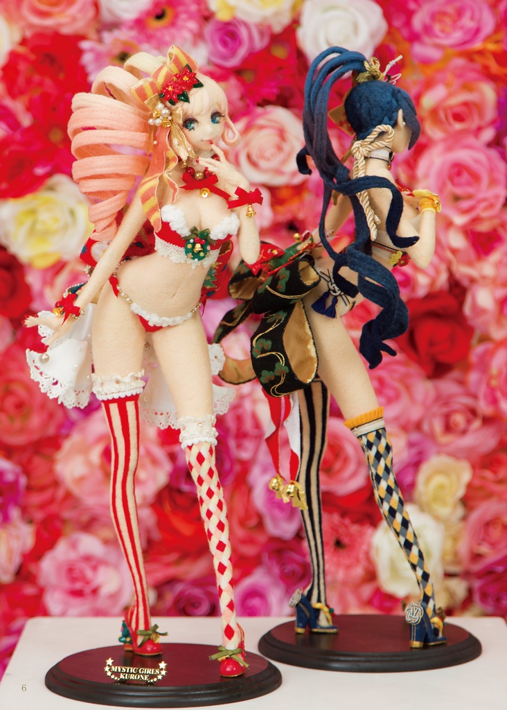 羊毛ドール『Xmasちゃん&お正月ちゃん』