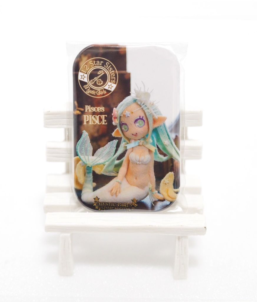 羊毛ドール『12Sstar Sisters 魚座ピスケ』缶バッジ