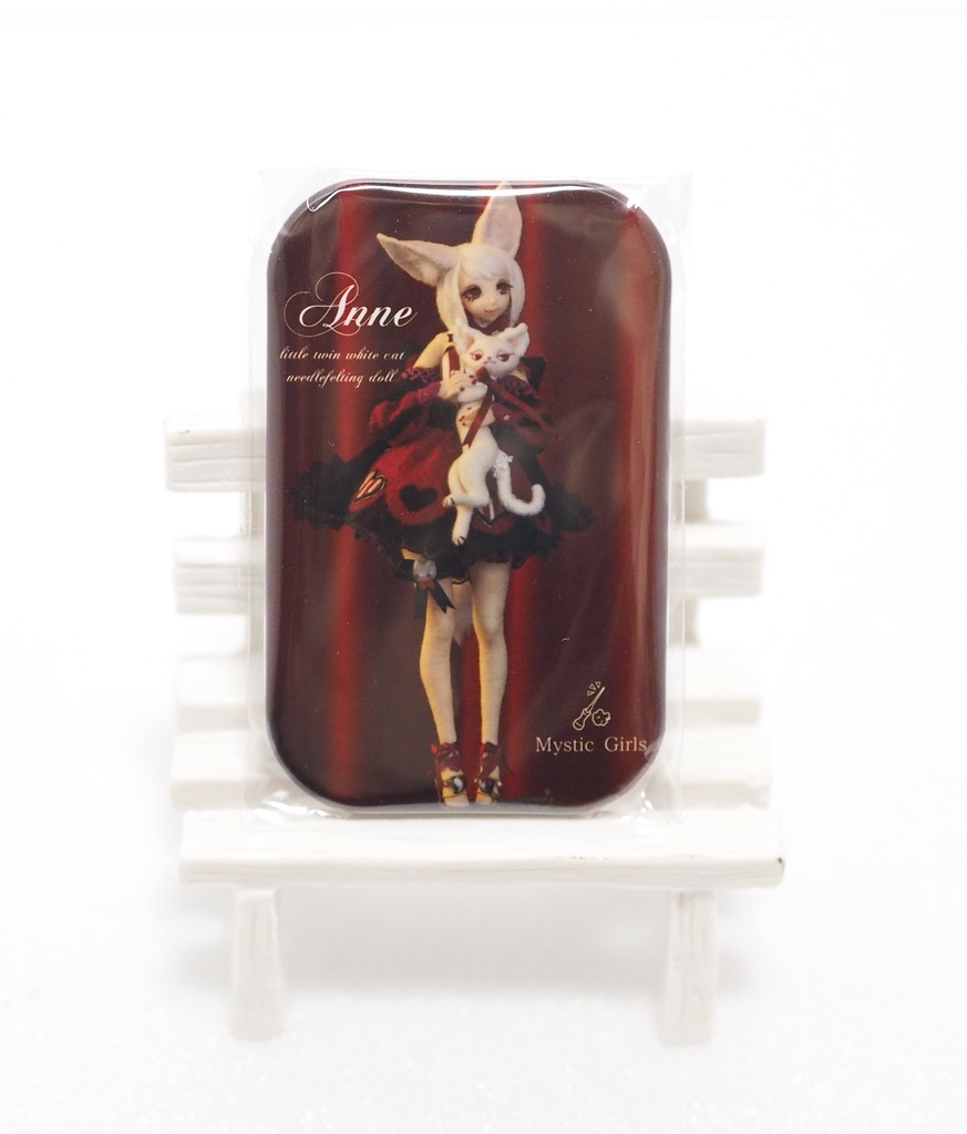 羊毛ドール『Anne』缶バッジ  