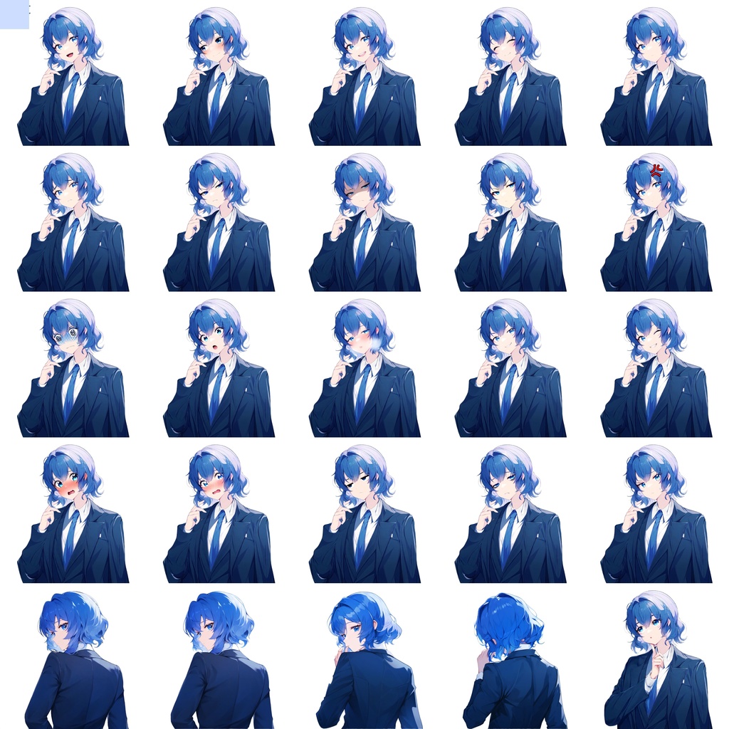 汎用立ち絵素材【SW1-Blue-2】