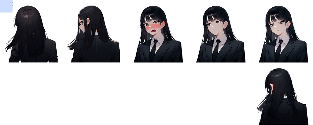 汎用立ち絵素材【SW1-Black-1】