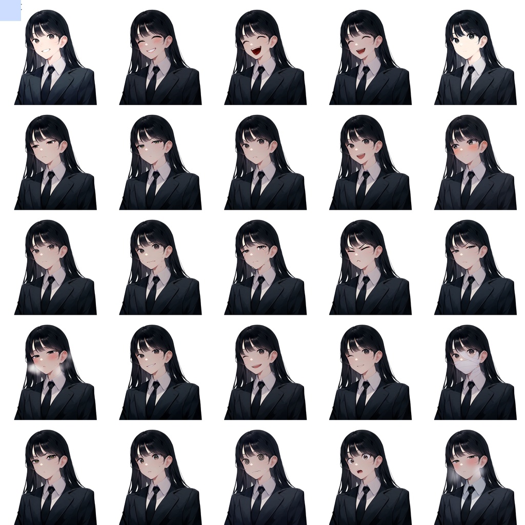 汎用立ち絵素材【SW1-Black-1】