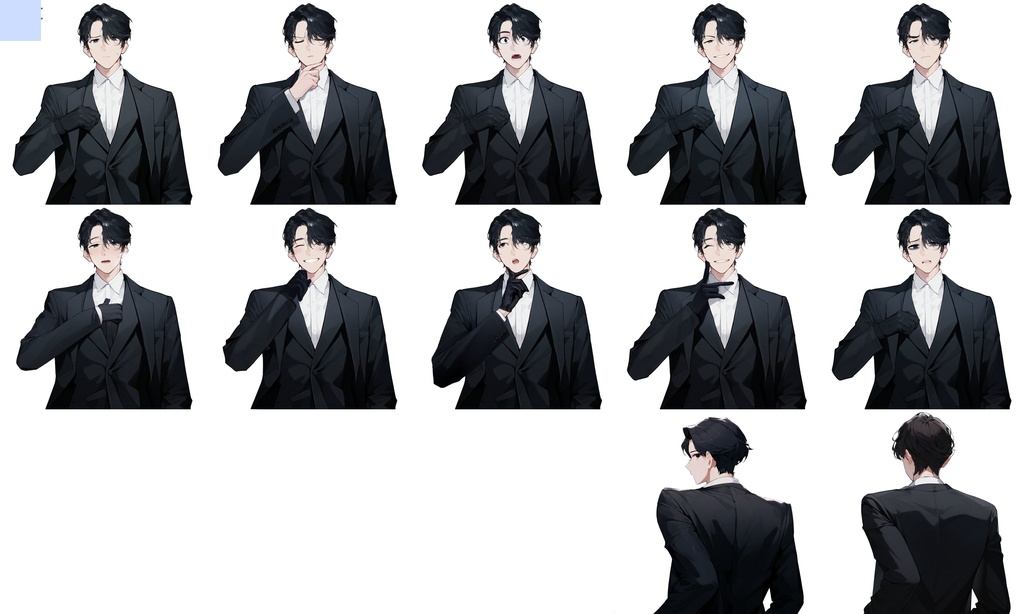 汎用立ち絵素材【SW1-Black-2】