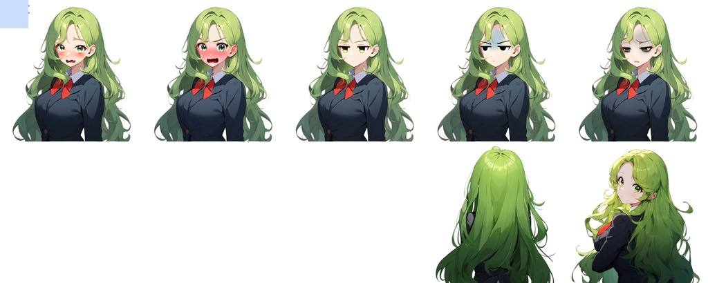 汎用立ち絵素材【SW1-Green-1】