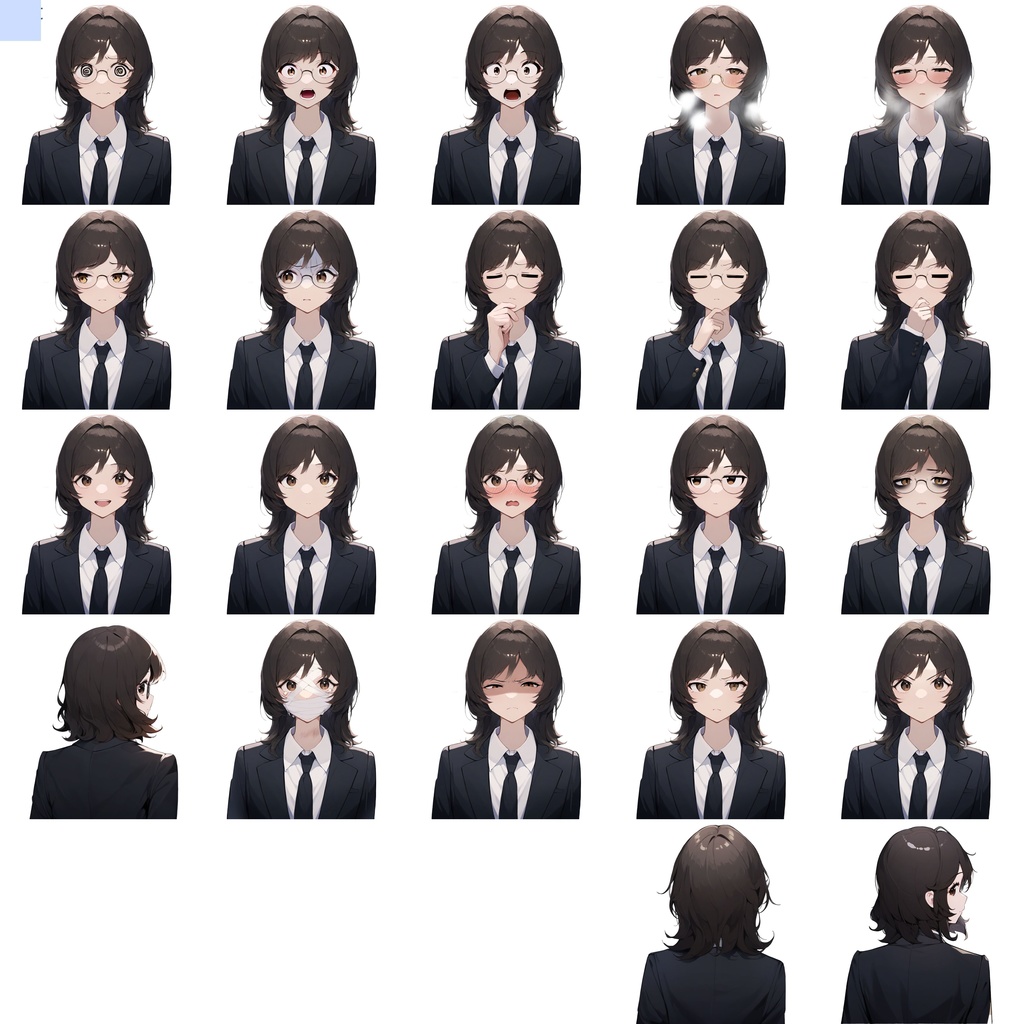 汎用立ち絵素材【SW1-Brown-1】