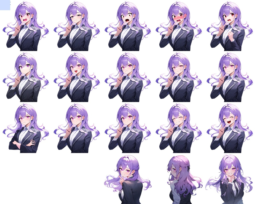 汎用立ち絵素材【SW1-Purple-1】