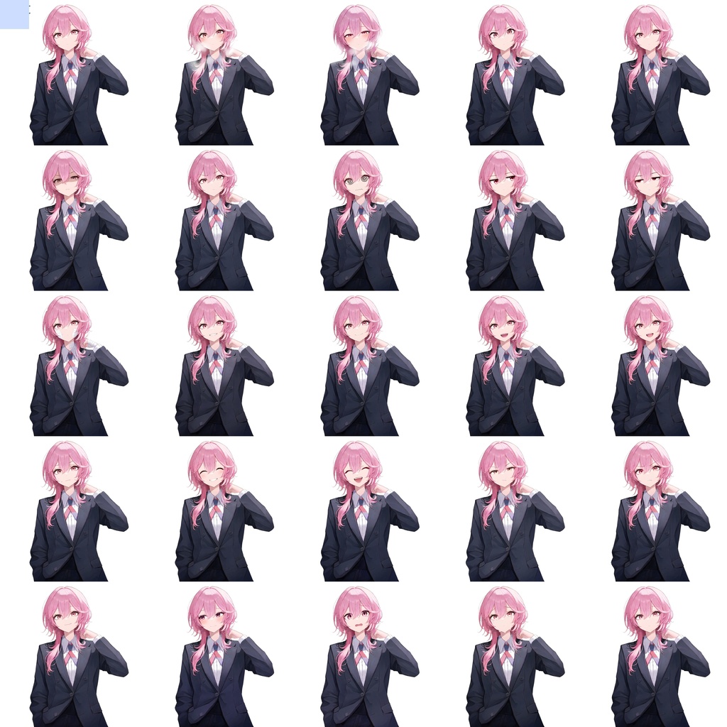 汎用立ち絵素材【SW1-pink-1】